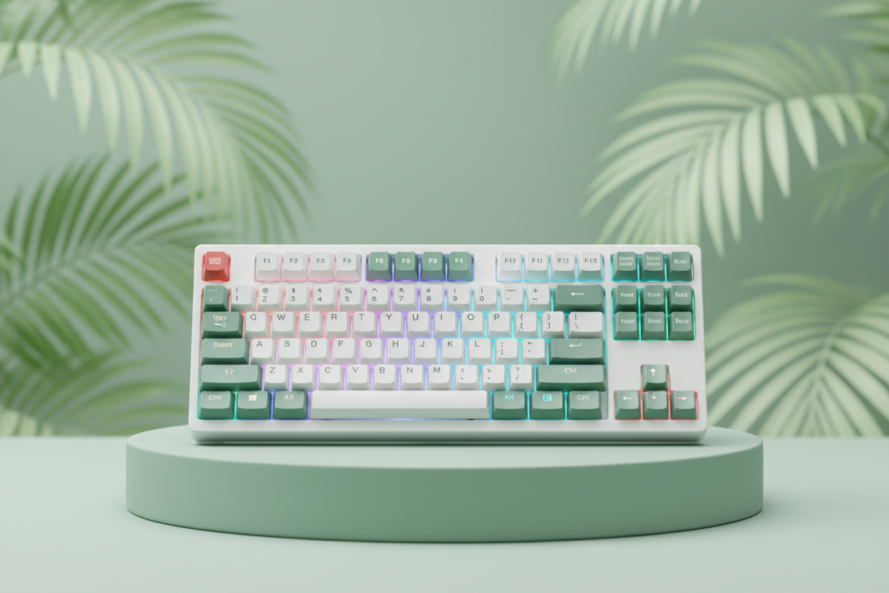 Hero Banner - Mint Keyboard