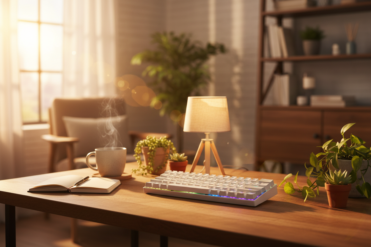 Lifestyle White Keyboard Hero